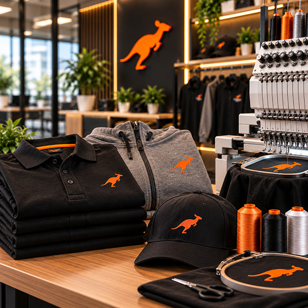 Broderie sur vêtements corporatifs